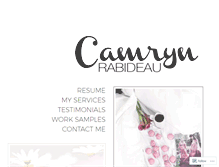 Tablet Screenshot of camrynrabideau.com